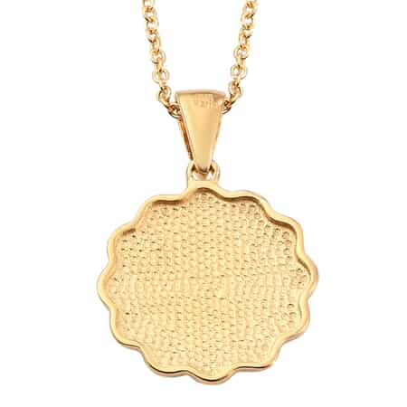 KARIS Virgo Zodiac Pendant Necklace 20 Inches in 18K YG Plated and ION Plated Yellow Gold Stainless Steel image number 4