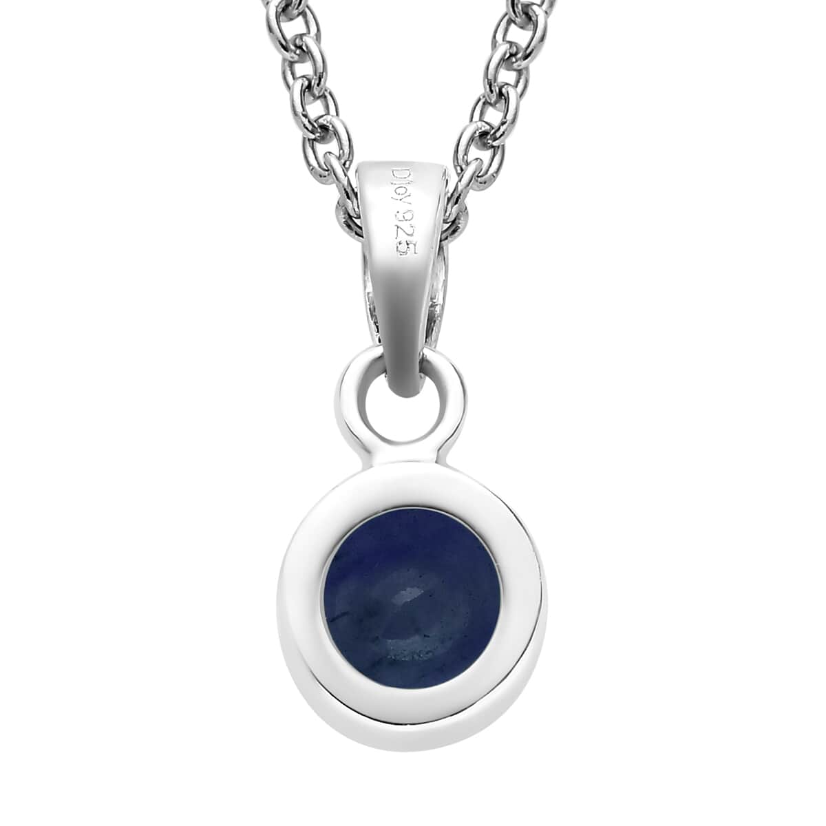 September Birthstone Jewelry Gift Set, Masoala Sapphire (FF) Earrings and Sapphire Pendant, Jewelry Gift Set in Platinum Over Sterling Silver with Stainless Steel Necklace 20Inches 2.80 ctw image number 5