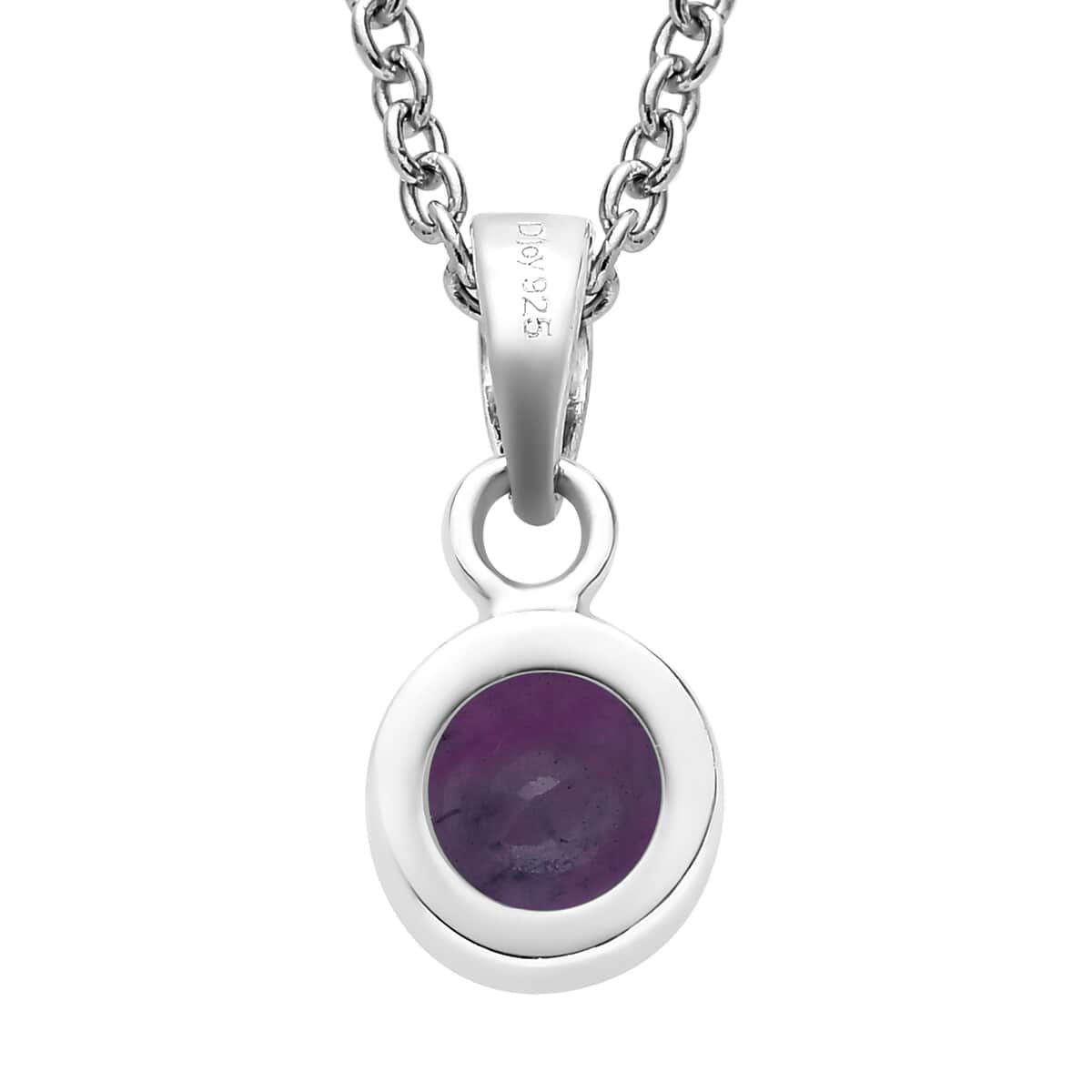 February Birthstone Jewelry Gift Set, Amethyst Earrings and Amethyst Pendant, Jewelry Gift Set in Platinum Over Sterling Silver with Stainless Steel Necklace 20In 2.60 ctw image number 5