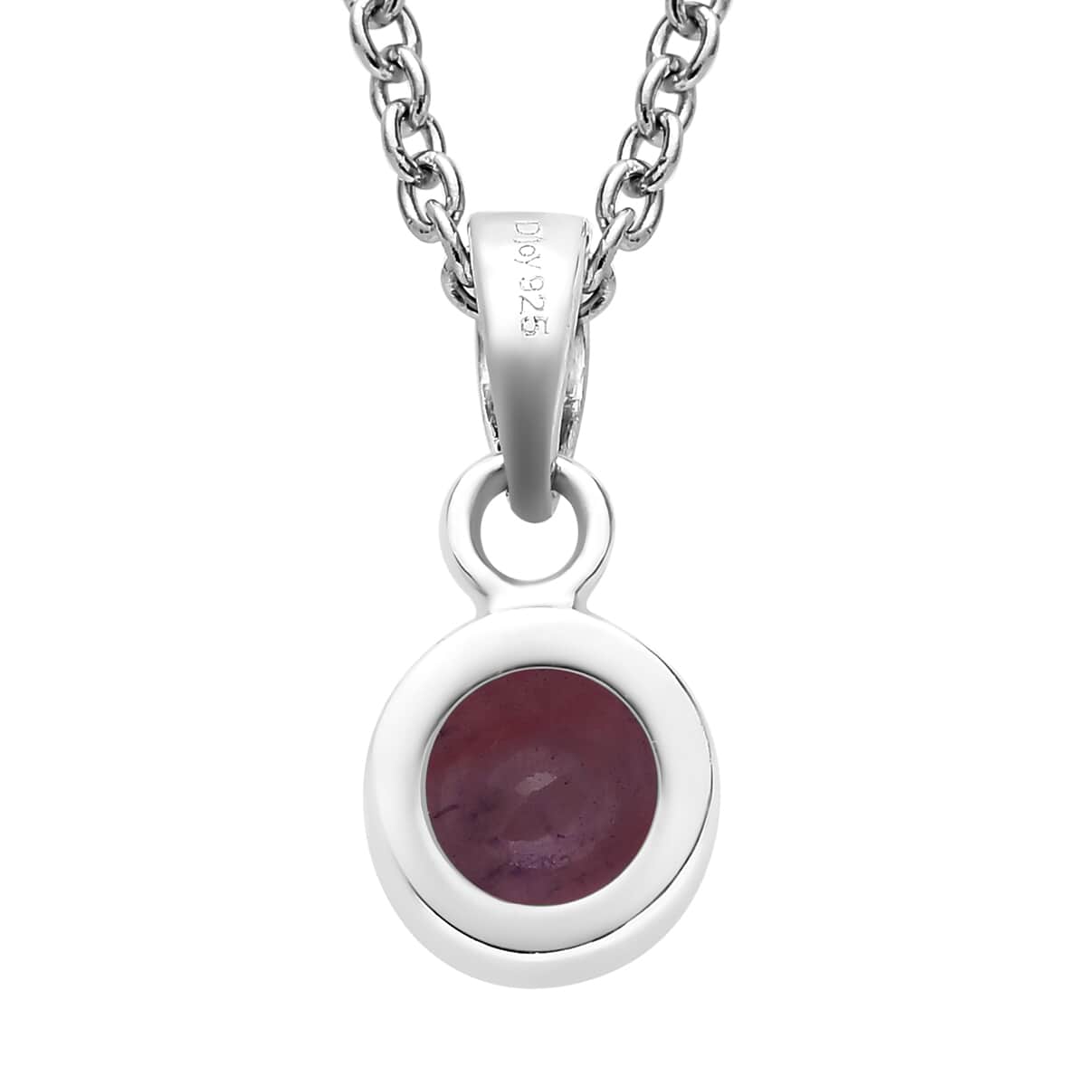 January Birthstone Jewelry Gift Set, Mozambique Garnet Earrings and Garnet Pendant, Jewelry Gift Set in Platinum Over Sterling Silver with Stainless Steel Necklace 20In 3.50 ctw image number 5