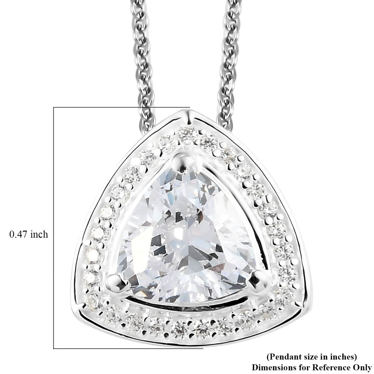 Merry Christmas and Happy New Year Jewelry Gift Set with Simulated Diamond Pendant Necklace 20 Inches in Platinum Over Sterling Silver 2.50 ctw image number 6