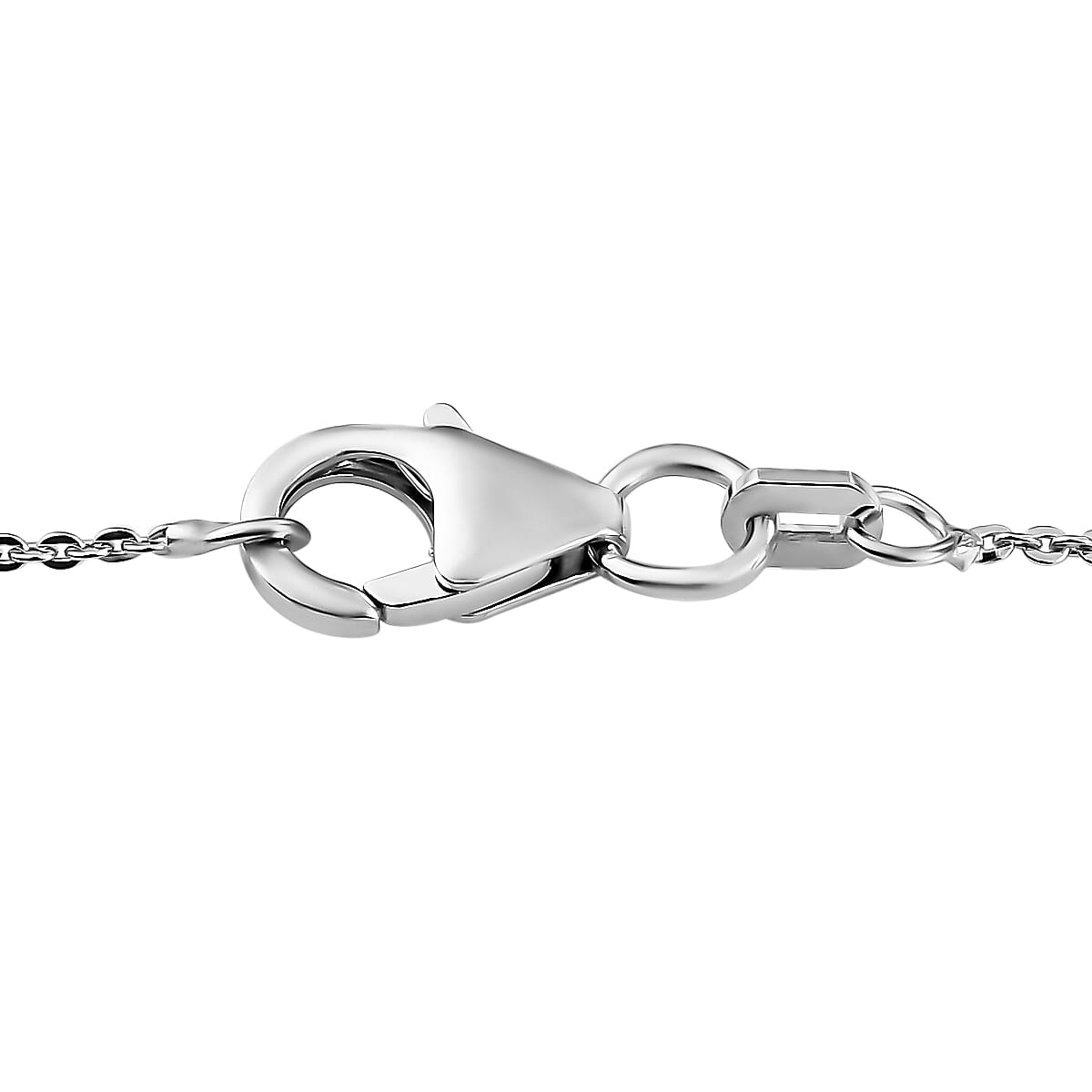 Pendant Cross Floral Spray Necklace 20 Inches in Platinum Over Sterling Silver 10.30 Grams 7.40 ctw image number 5