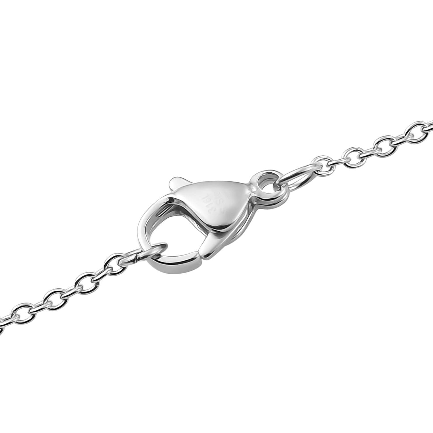 Karis Heart Openable Pendant Necklace 20 Inches in Platinum Bond with Stainless Steel