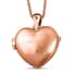 Karis Heart Openable Pendant Necklace 20 Inches in 18K RG Plated with ION Plated Rose Gold Stainless Steel image number 0