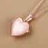 Karis Heart Openable Pendant Necklace 20 Inches in 18K RG Plated with ION Plated Rose Gold Stainless Steel image number 1