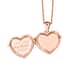 Karis Heart Openable Pendant Necklace 20 Inches in 18K RG Plated with ION Plated Rose Gold Stainless Steel image number 3