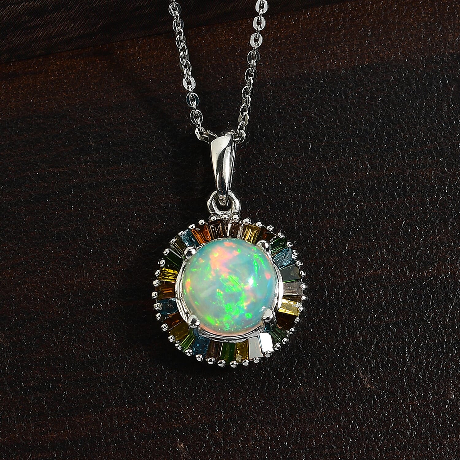 Ethiopian Welo Opal & Multi Diamond