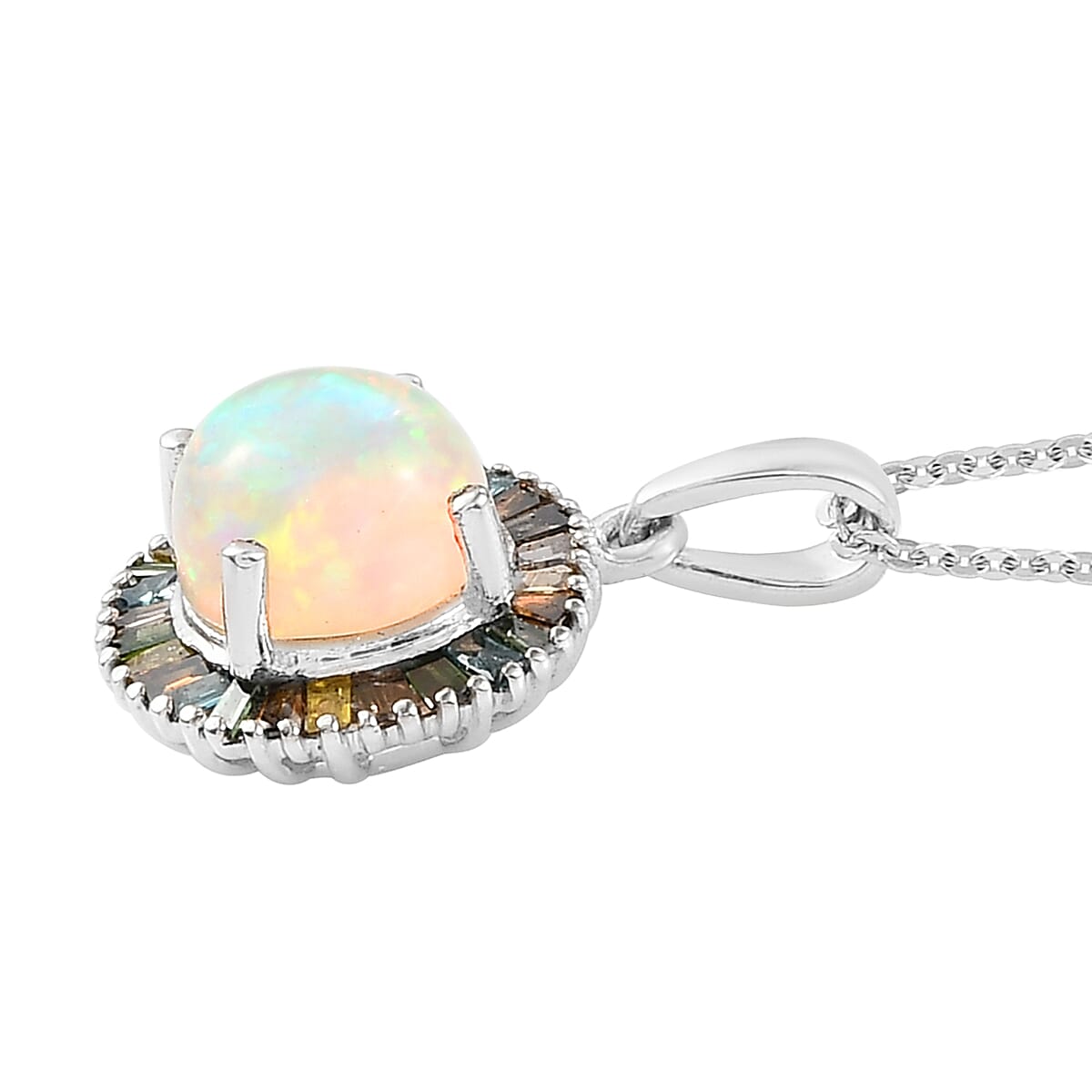 Ethiopian Welo Opal & Multi Diamond