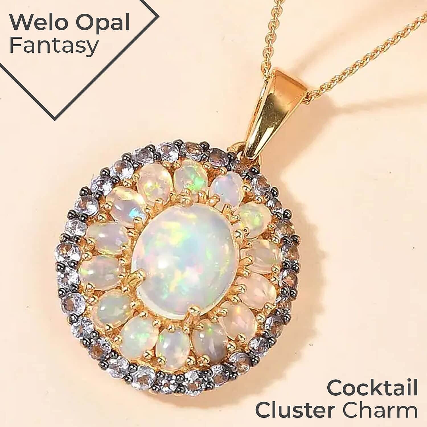 Ethiopian Welo Opal & Tanzanite