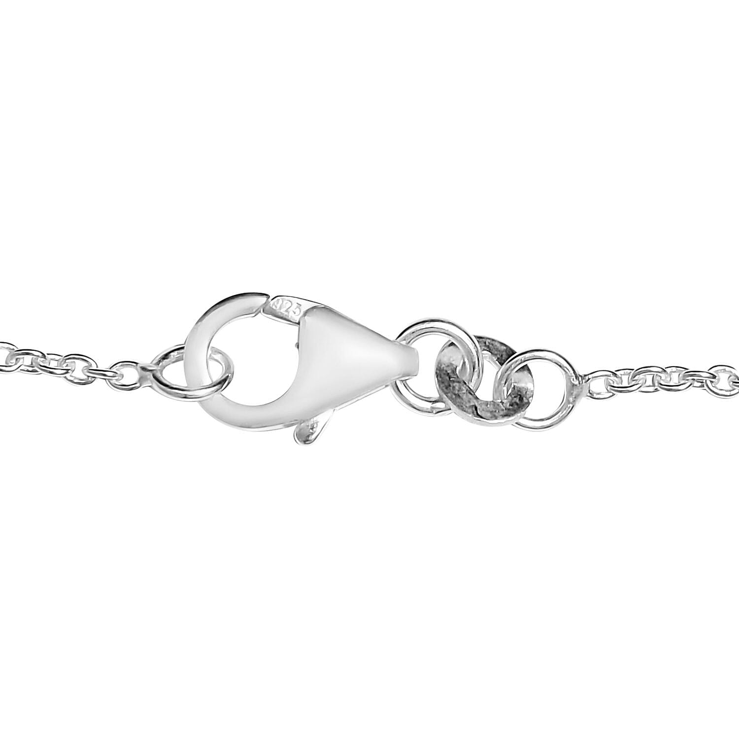 Light Gold Pearl Crystal Station Necklace 20 Inches and Earrings in Sterling Silver