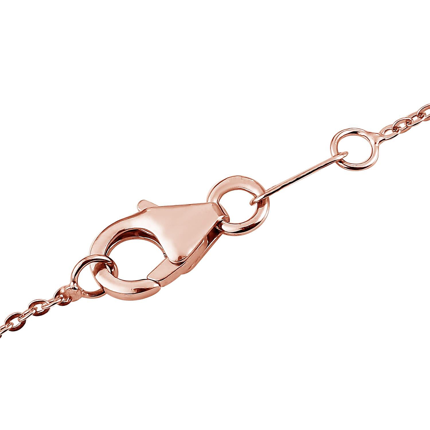 Natural Zimbaprase, Natural Champagne and White Diamond Pendant Necklace 20 Inches in Vermeil Rose Gold Over Sterling Silver 9.15 ctw