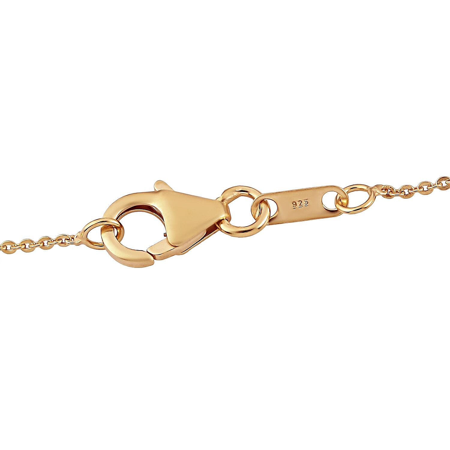 Jenipapo Andalusite Pendant Necklace 20 Inches in Vermeil Yellow Gold and Platinum Over Sterling Silver 1.25 ctw