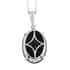 Brazilian Smoky Quartz Solitaire Pendant Necklace 20 Inches in Platinum Over Sterling Silver 28.50 ctw image number 4