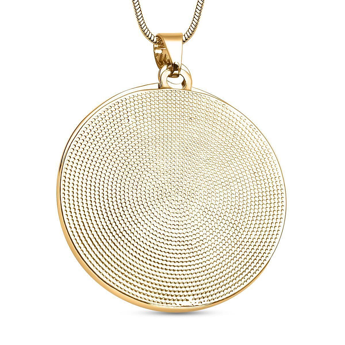 Austrian Crystal Tree of Life Pendant Necklace 29 Inches in Goldtone image number 3