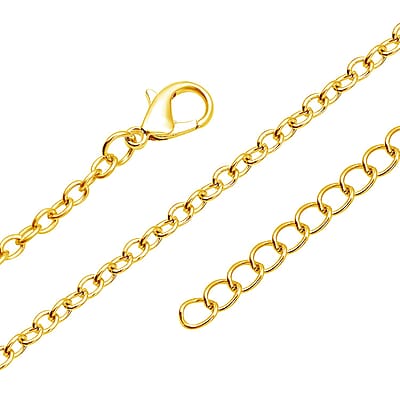 Elephant Inspired Magnifying Glass Pendant Necklace 28-30 Inches in Goldtone