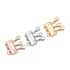 Ever True Set of 3 Layering Locks with 3 Rows in ION Plated YG, RG and Stainless Steel (19.50 g) , Tarnish-Free, Waterproof, Sweat Proof Jewelry image number 2