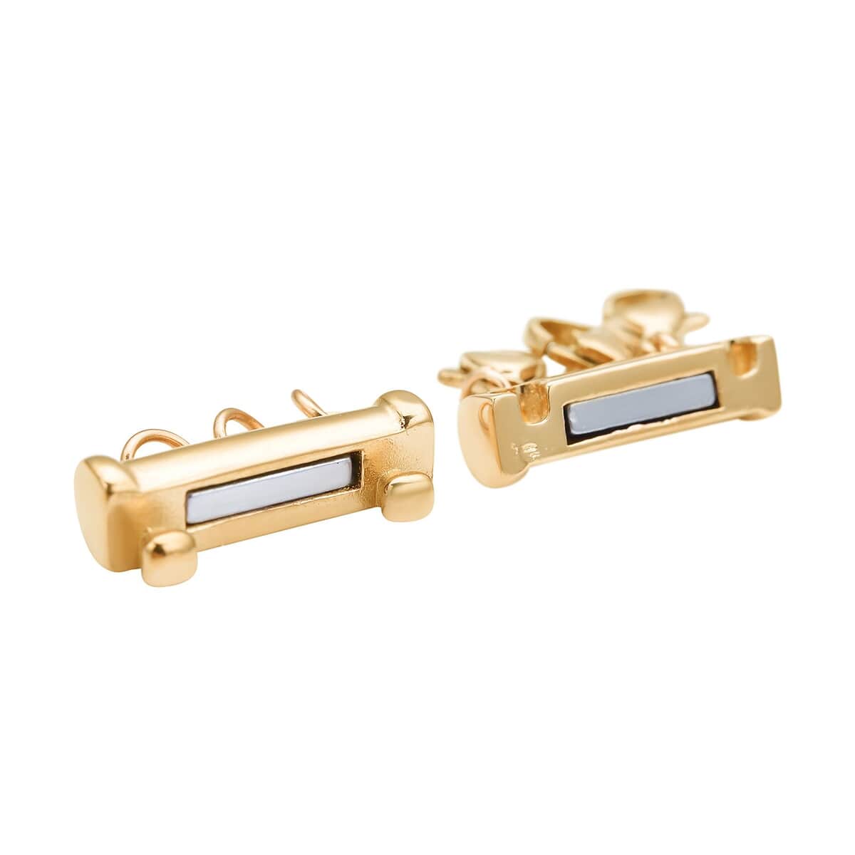 EVER TRUE Set of 3 Layering Locks with 3 Rows in ION Plated YG, RG and Stainless Steel 19.50 Grams image number 4