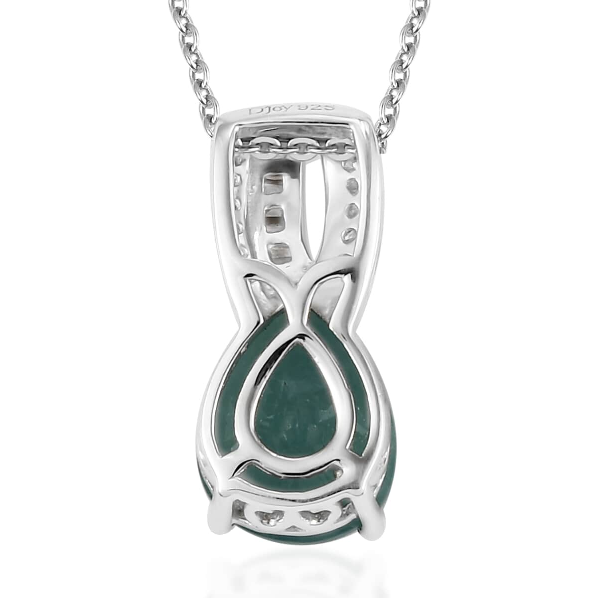 Premium Grandidierite and Diamond Pendant Necklace 20 Inches in Platinum Over Sterling Silver 2.35 ctw image number 4