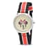 DISNEY Set of 2 Japanese Movement Mickey and Minnie Face Watch with Nylon Vintage Stripe Strap (44mm, 7-9) (34mm, 6-8) , Designer Nylon Straps Watch , Analog Luxury Wristwatch image number 4