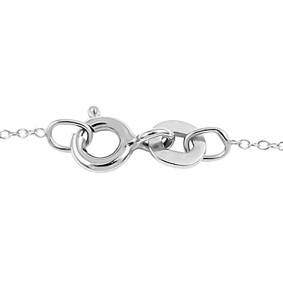 Sterling Silver Cross Pendant Necklace 18 Inches 3.75 Grams
