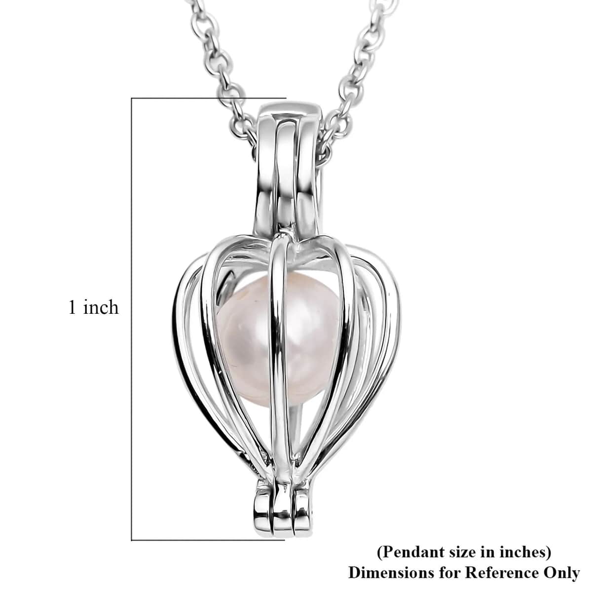 Love Wish Pearl Gift Set, Mystery Box Hidden Magic, Unique Experience with Freshwater Pearls and Oyster Cage Pendant Necklace in Rhodium Over Sterling Silver and Stainless Steel image number 5