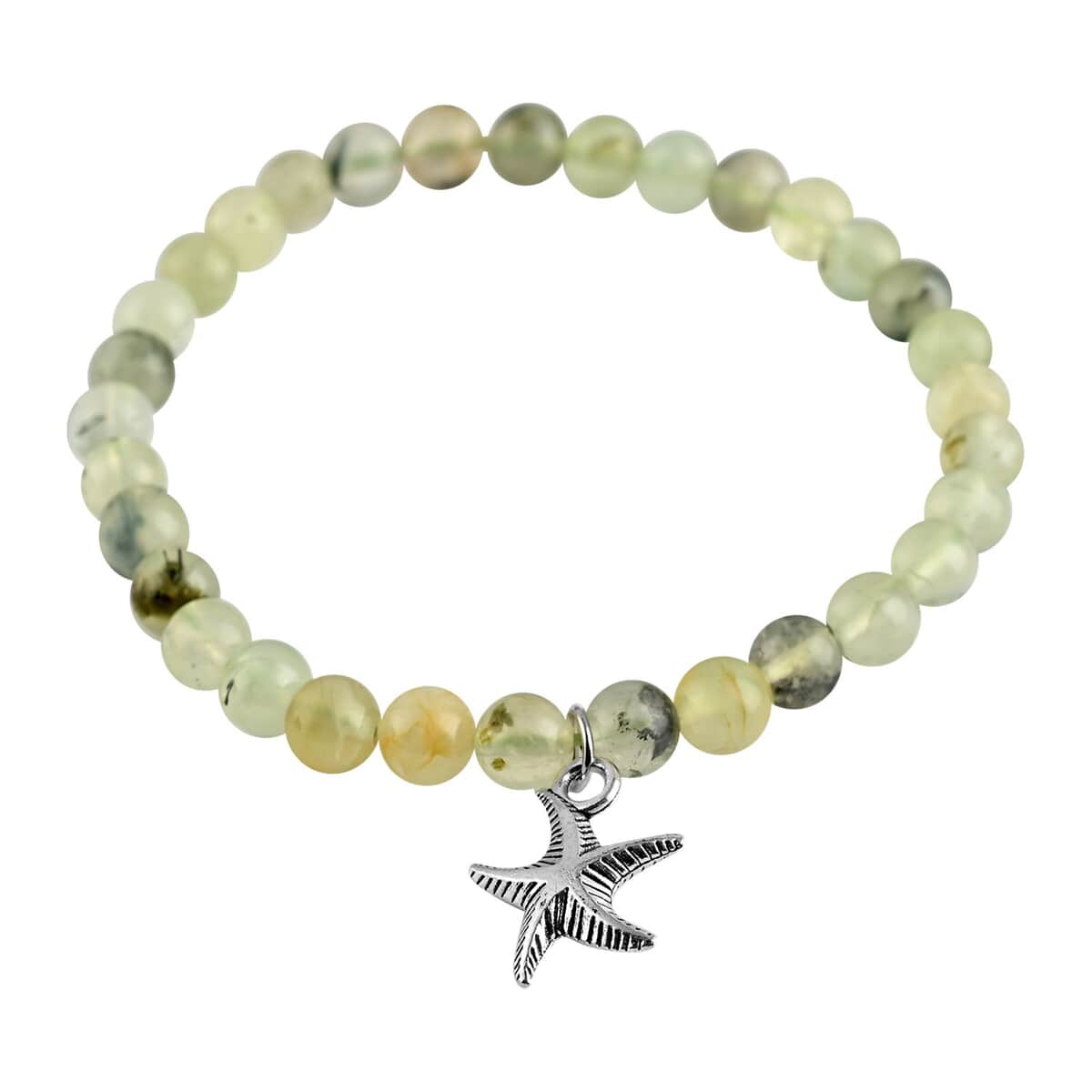 Set of 3 Prehnite, Sri Lankan Silver Moonstone and Amazonite Beaded Stretch Bracelet in ION Plated YRG & Stainless Steel 171.00 ctw image number 3