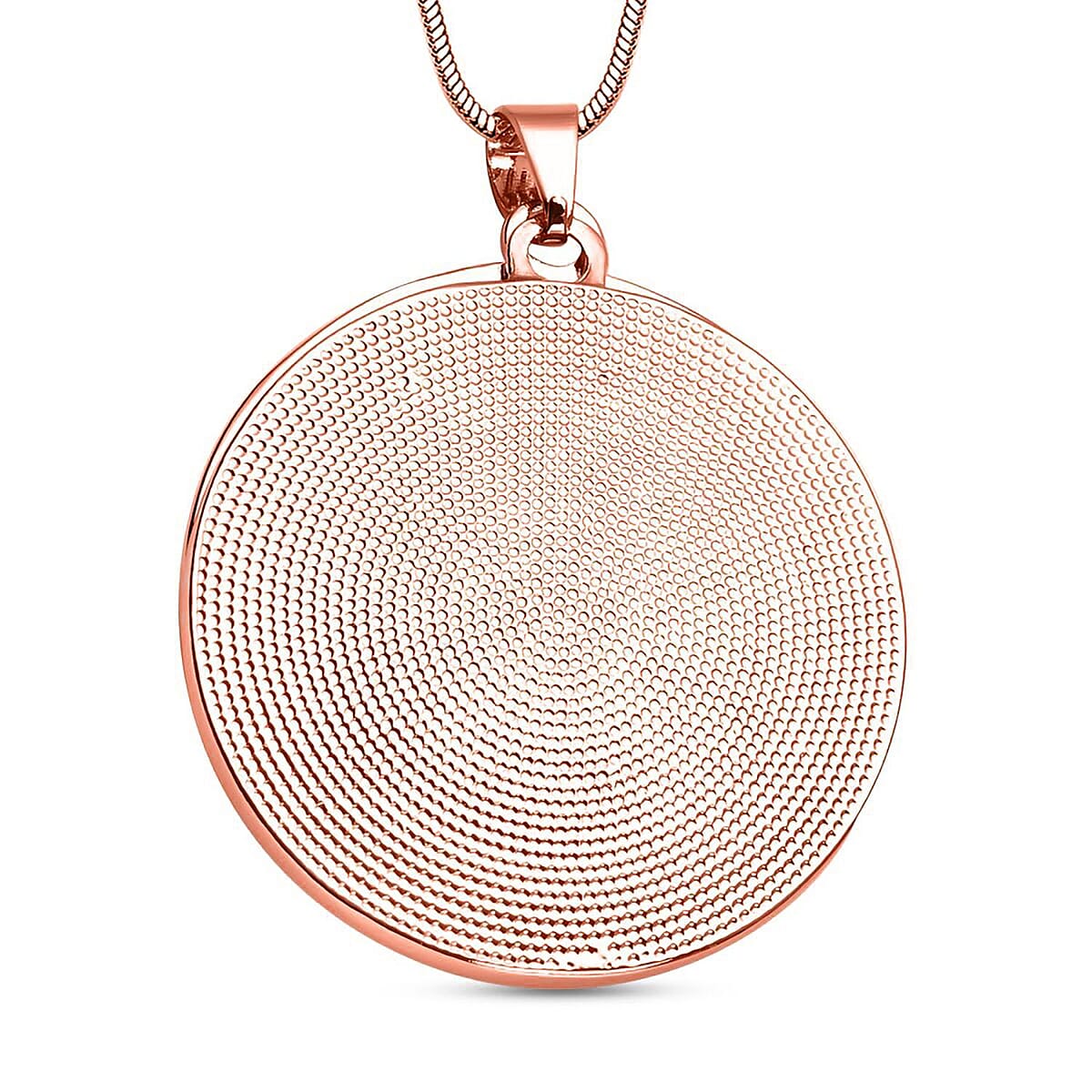 Austrian Crystal Tree of Life Pendant Necklace 29 Inches in Rosetone image number 3