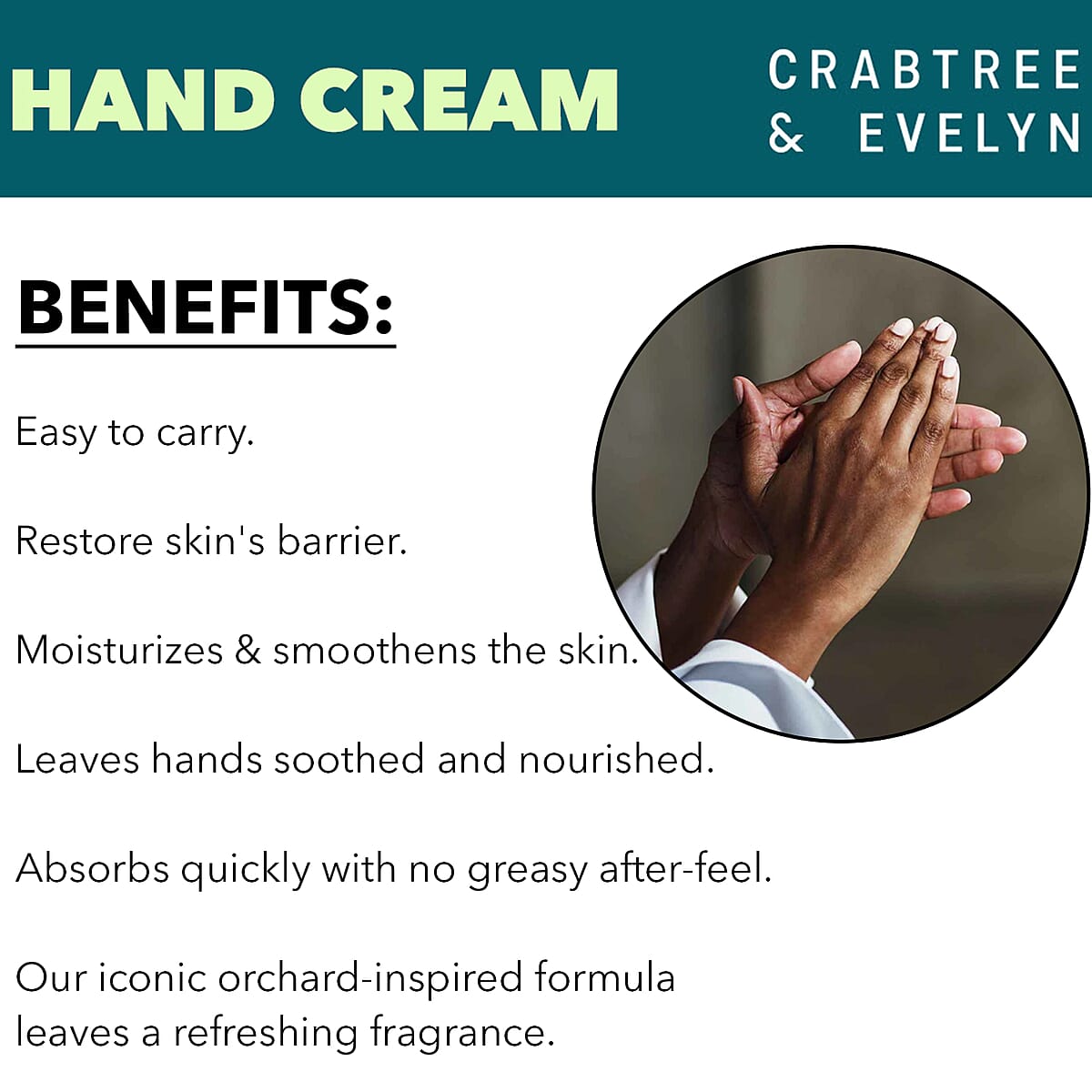 Closeout Crabtree & Evelyn Cult Collection Set of 3 Hand Creams 25ml image number 2