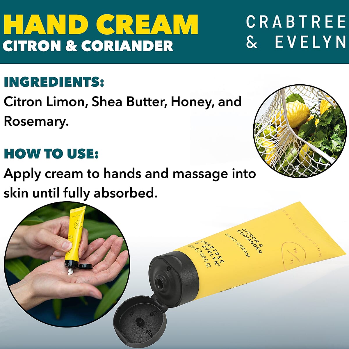 Closeout Crabtree & Evelyn Cult Collection Set of 3 Hand Creams 25ml image number 5