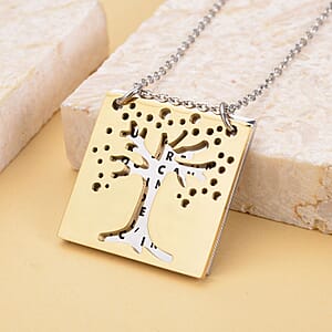 Whatever You Can Do Pendant Necklace (20 Inches) in Black Oxidized, ION Plated YG and Stainless Steel , Tarnish-Free, Waterproof, Sweat Proof Jewelry