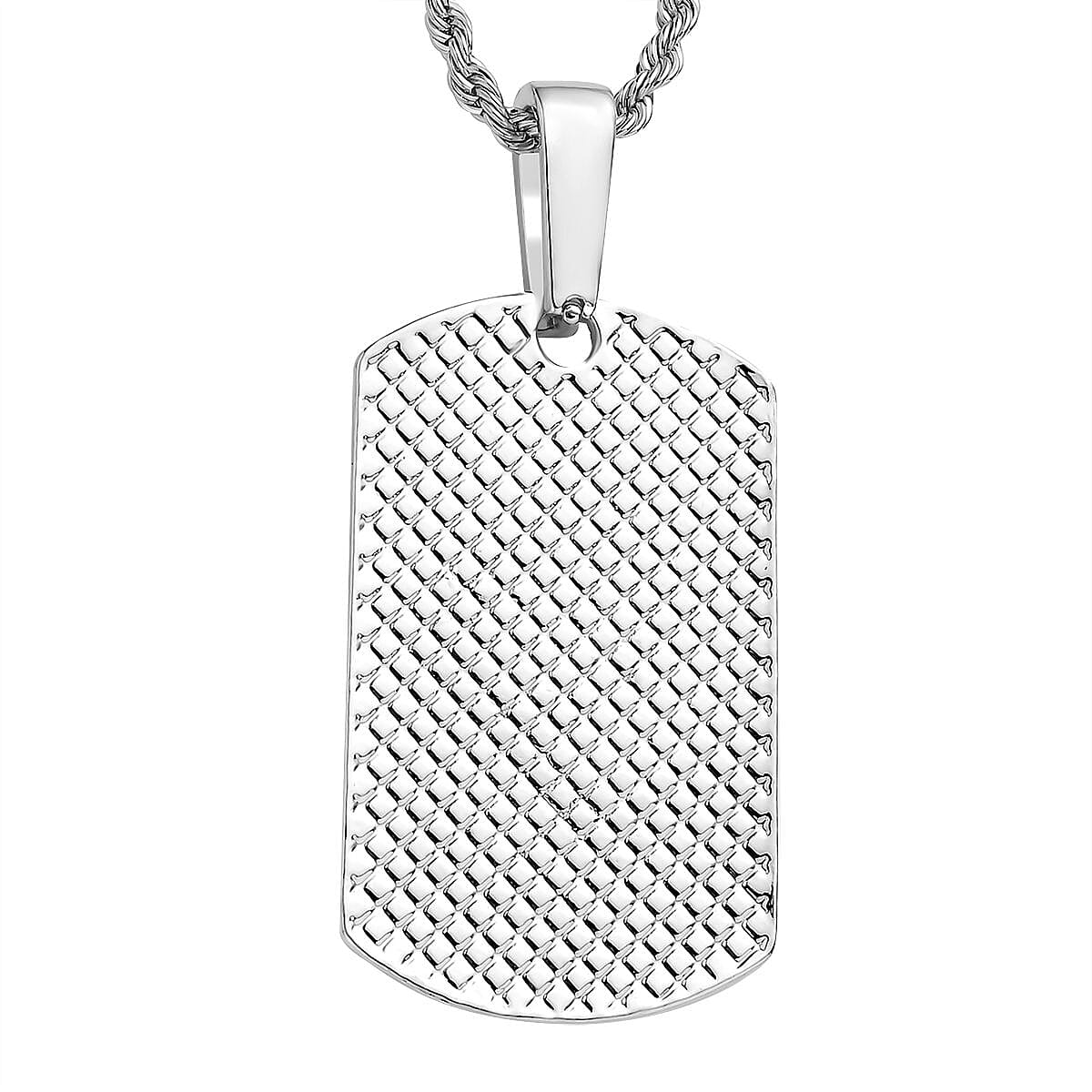 J Francis Embellished with Crystal by Swarovski Pendant Necklace 24 Inches in Silvertone