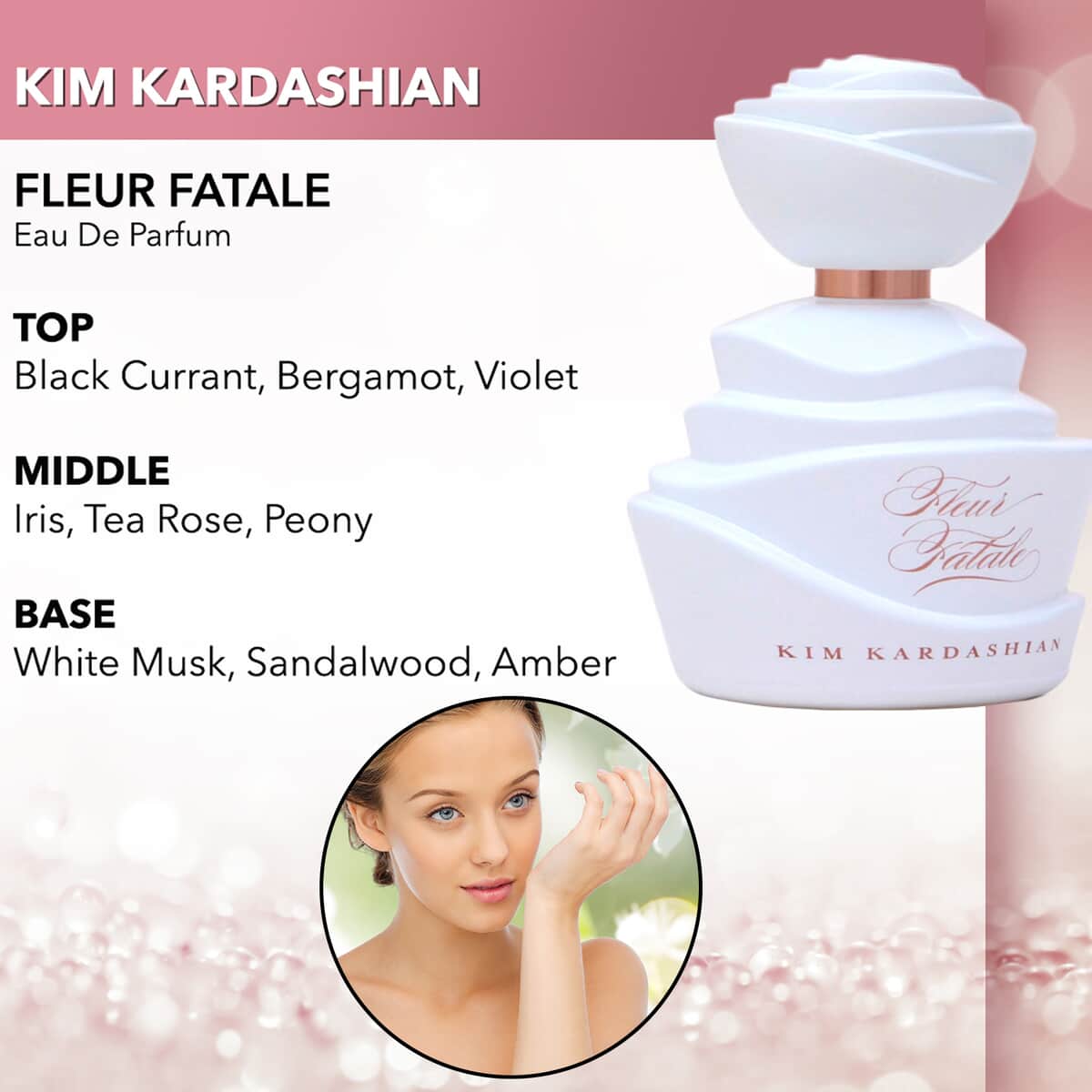 CLOSEOUT Kim K Fleur Fatale Gift Set (Perfume 3.4 oz & Lotion 6.7 oz) image number 2