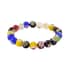 Multi Color Murano Style Beaded Stretch Bracelet and Earrings in Stainless Steel , Tarnish-Free, Waterproof, Sweat Proof Jewelry image number 2