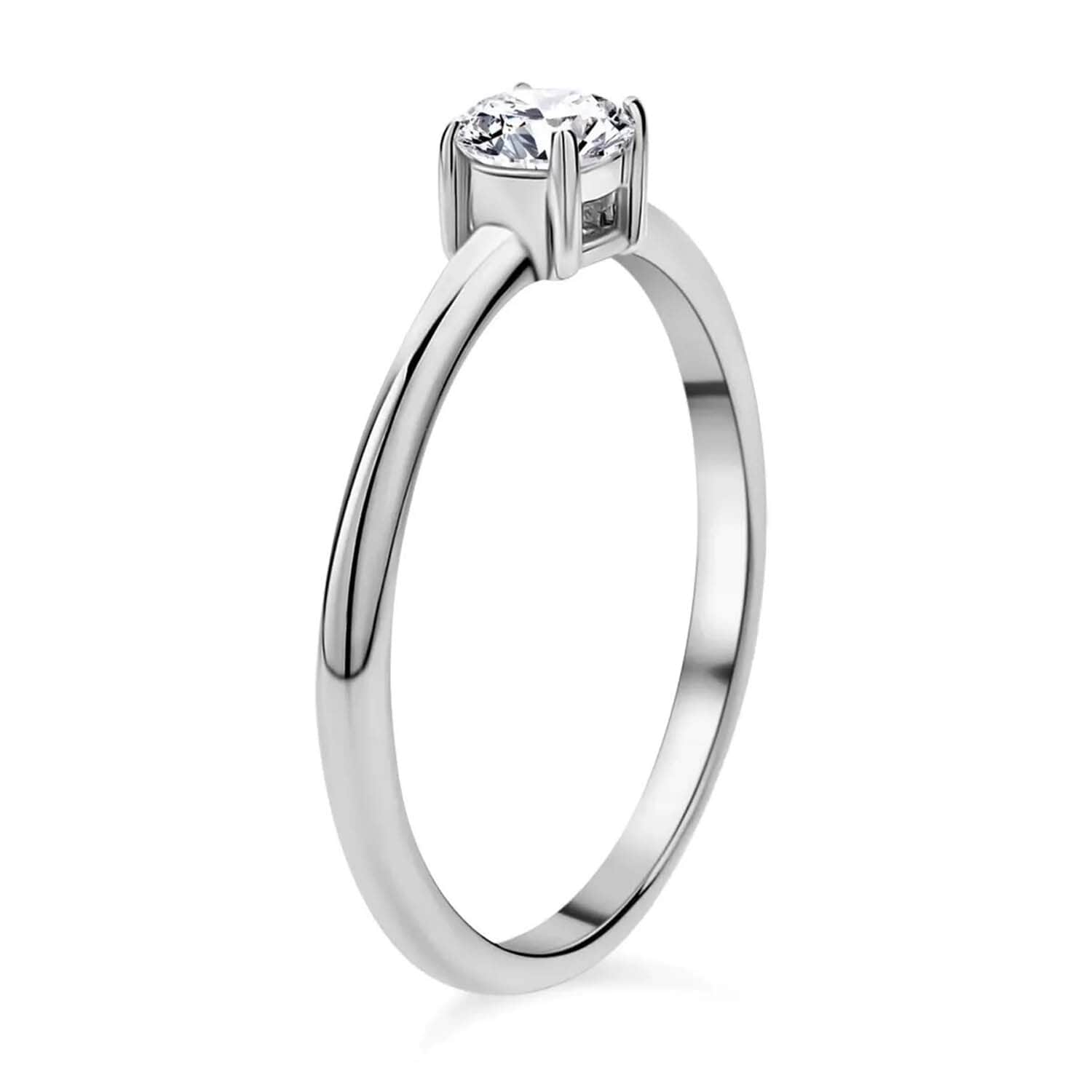 Buy Heart and Arrows Cut Moissanite Solitaire Ring (SIZE 5.00