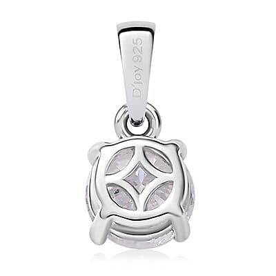 Heart and Arrows Cut Moissanite 2.35 ctw Solitaire Ring SIZE 5.00, Stud Earrings and Pendant without Chain in Rhodium Over Sterling Silver