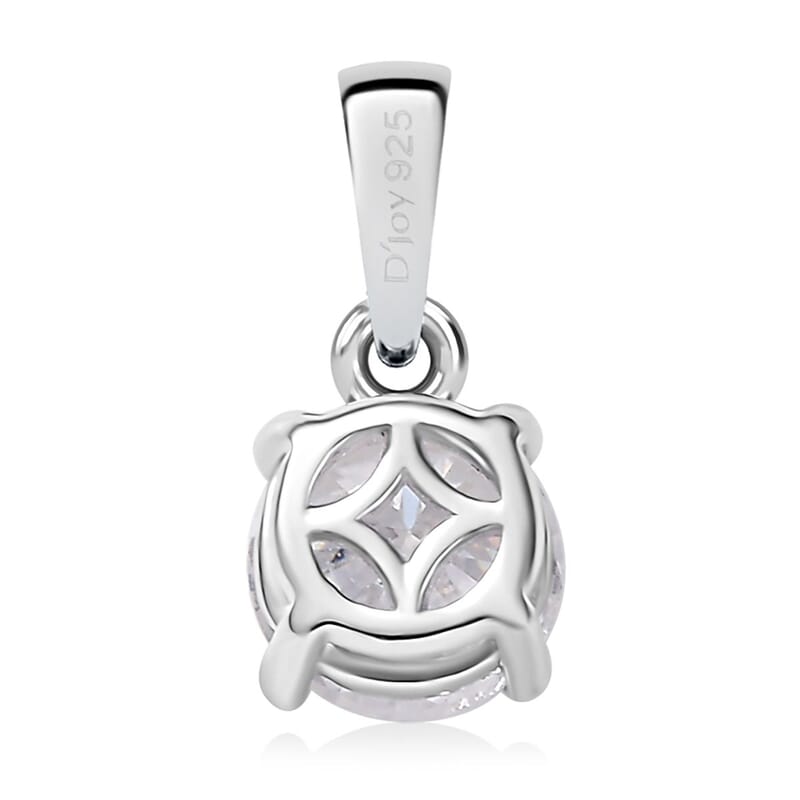 Heart and Arrows Cut Moissanite 2.35 ctw Solitaire Ring SIZE 5.00, Stud Earrings and Pendant without Chain in Rhodium Over Sterling Silver