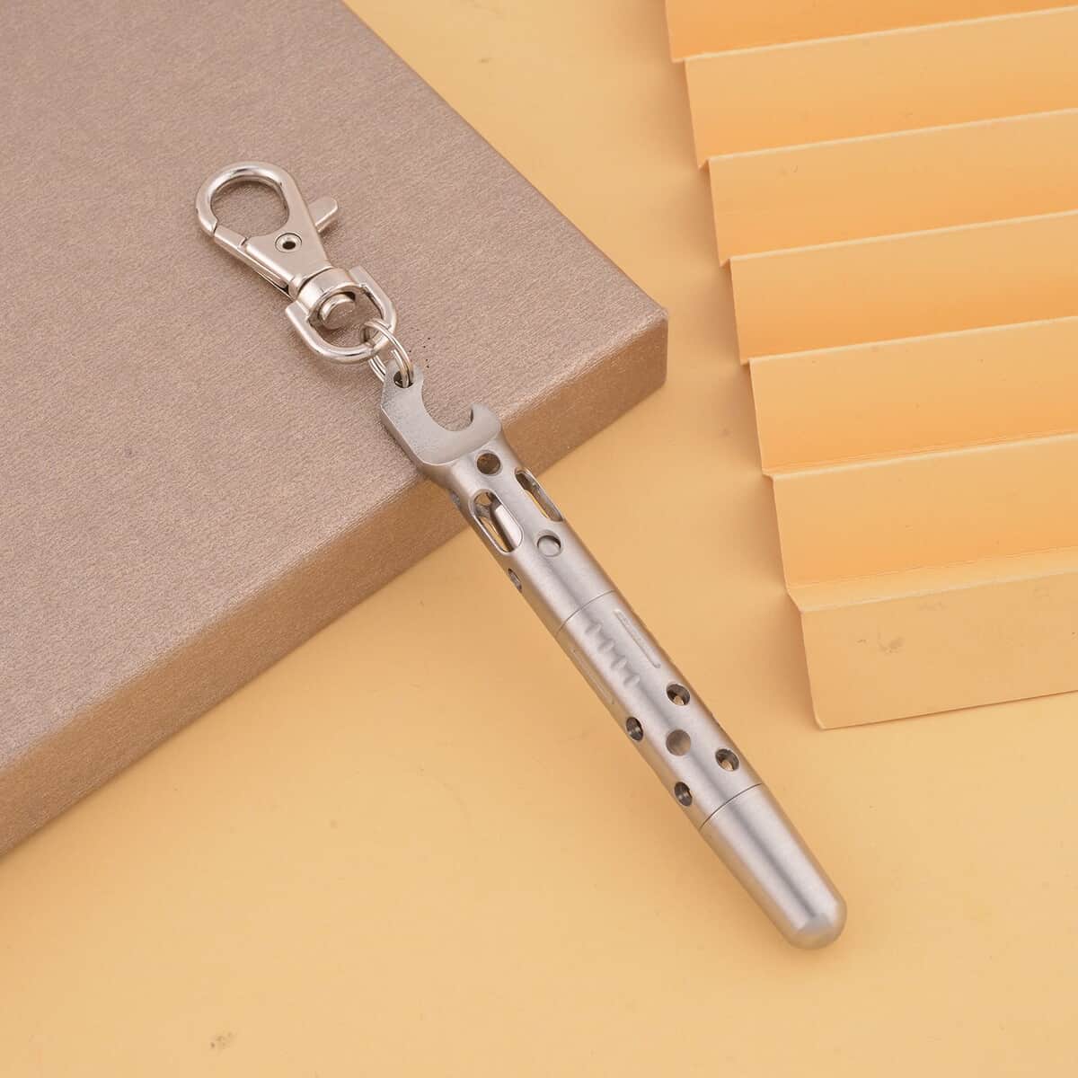 Multi-function Key Chain Pendant Necklace (30-32 Inches) in Stainless Steel , Tarnish-Free, Waterproof, Sweat Proof Jewelry image number 1