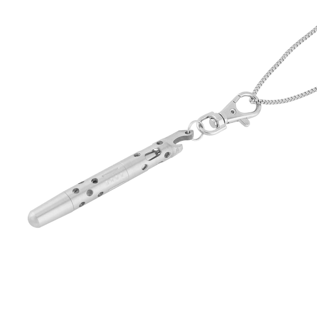 Multi-function Key Chain Pendant Necklace (30-32 Inches) in Stainless Steel , Tarnish-Free, Waterproof, Sweat Proof Jewelry image number 3