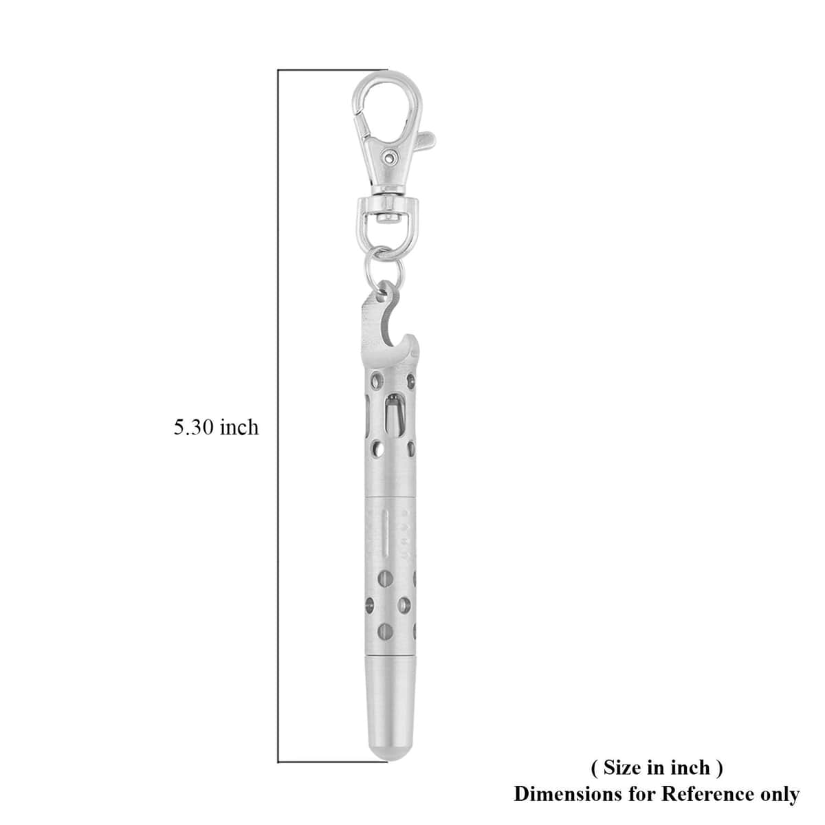 Multi-function Key Chain Pendant Necklace (30-32 Inches) in Stainless Steel , Tarnish-Free, Waterproof, Sweat Proof Jewelry image number 7