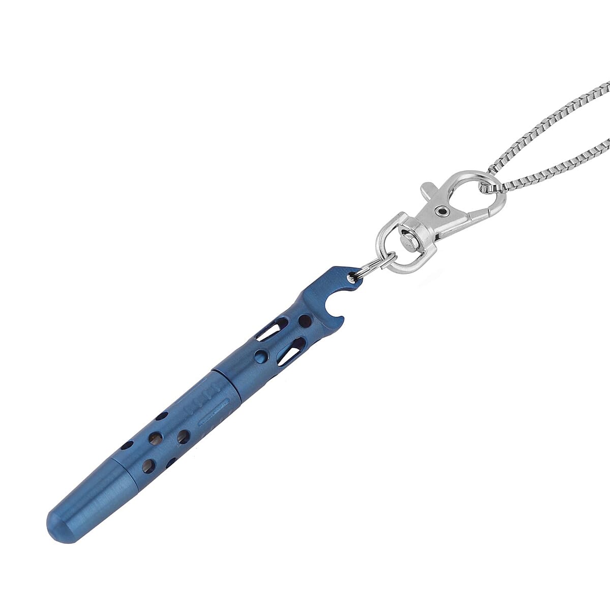 Multi-function Key Chain Pendant Necklace (30-32 Inches) in Stainless Steel , Tarnish-Free, Waterproof, Sweat Proof Jewelry image number 3