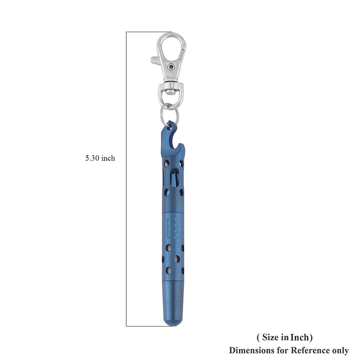 Multi-function Key Chain Pendant Necklace (30-32 Inches) in Stainless Steel , Tarnish-Free, Waterproof, Sweat Proof Jewelry image number 7