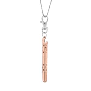 Multi-function Key Chain Pendant Necklace (30-32 Inches) in Stainless Steel , Tarnish-Free, Waterproof, Sweat Proof Jewelry