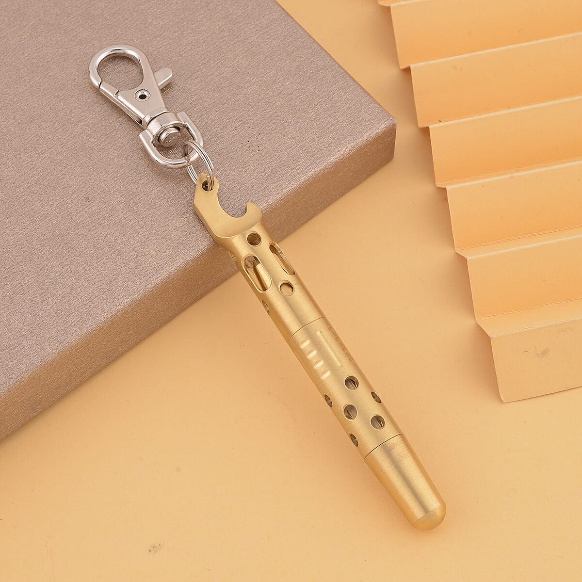 Multi-function Key Chain Pendant Necklace (30-32 Inches) in Stainless Steel , Tarnish-Free, Waterproof, Sweat Proof Jewelry image number 1