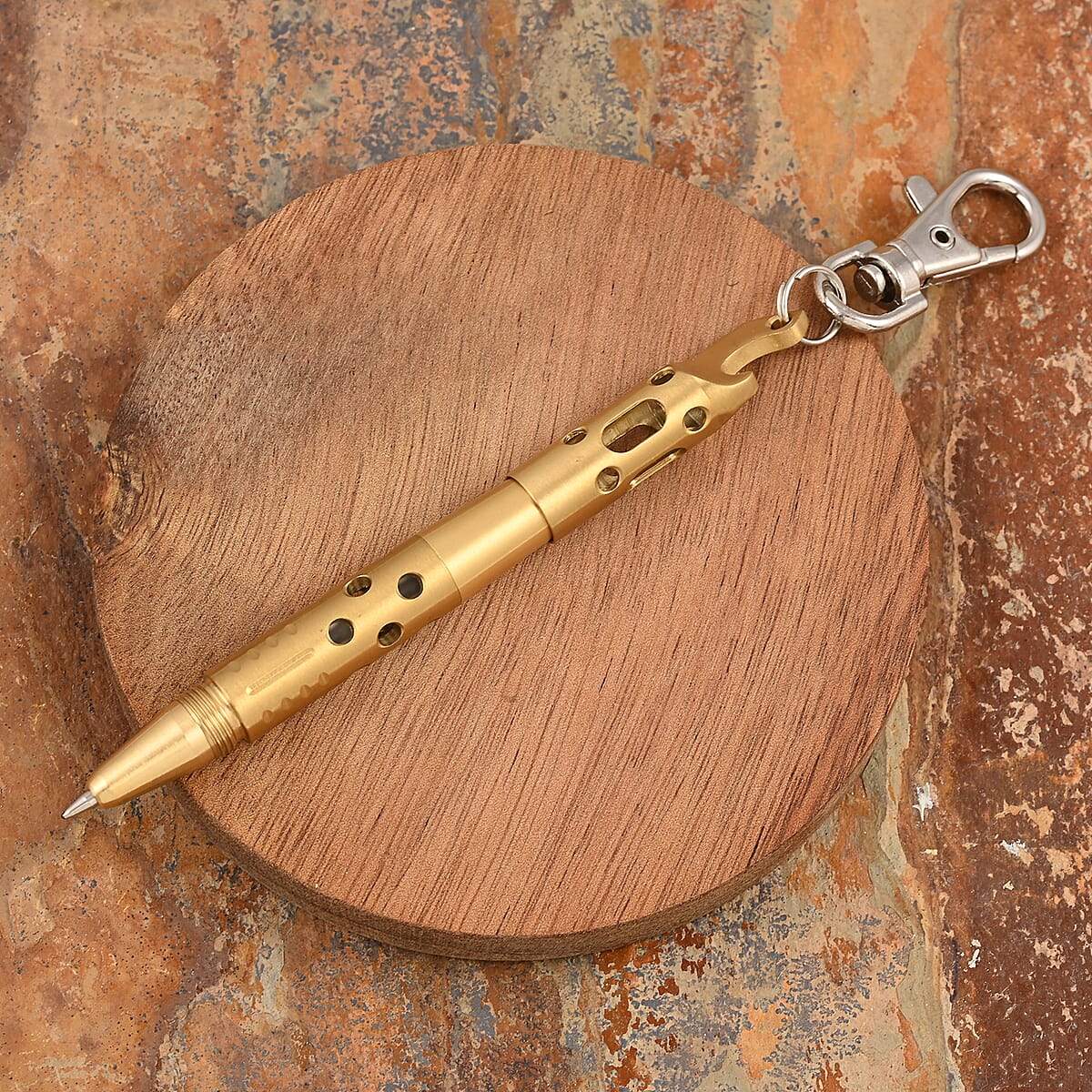 Multi-function Key Chain Pendant Necklace (30-32 Inches) in Stainless Steel , Tarnish-Free, Waterproof, Sweat Proof Jewelry image number 2