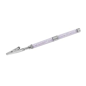 Doorbuster Aurora Borealis Color Austrian Crystal Tennis Bracelet (7.50In) and Bracelet Helper in Silvertone