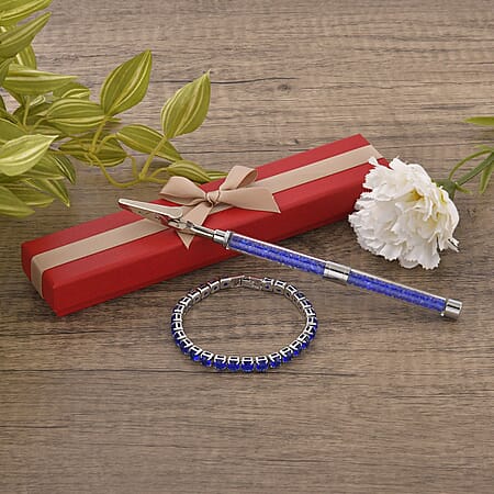 Blue Austrian Crystal - Product card gallery slide 2 (10176524353849)