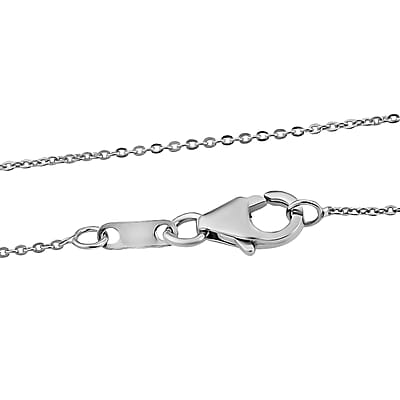 Mozambique Garnet and White Zircon Floral Cross Pendant Necklace 20 Inches in Platinum Over Sterling Silver 8.00 ctw