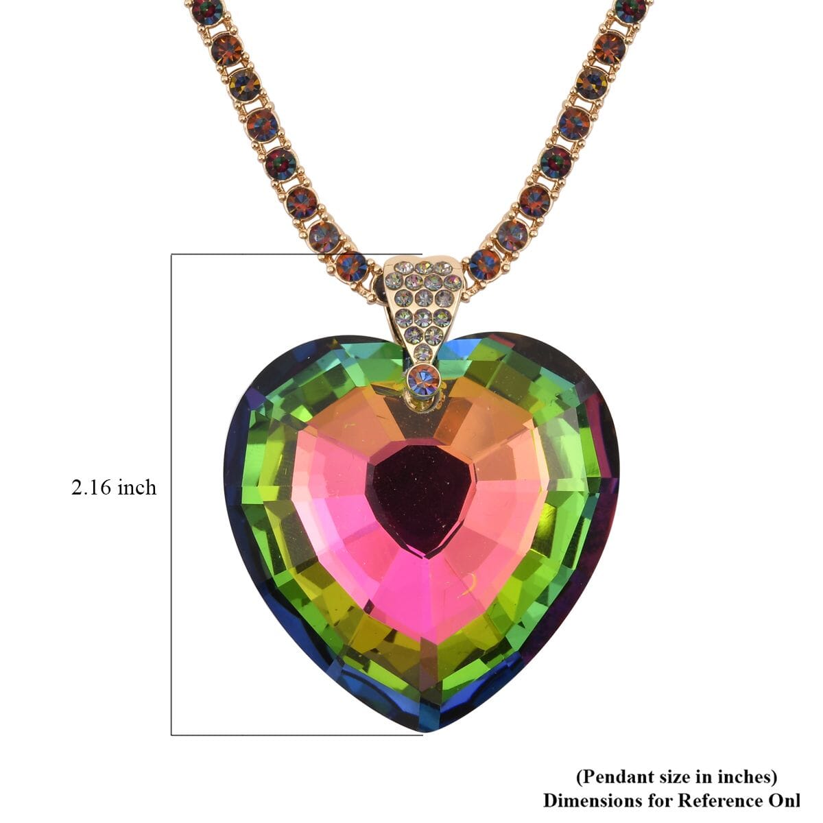 Multicolor Austria Crystal Hearts Multicolor Austria Crystal Hearts