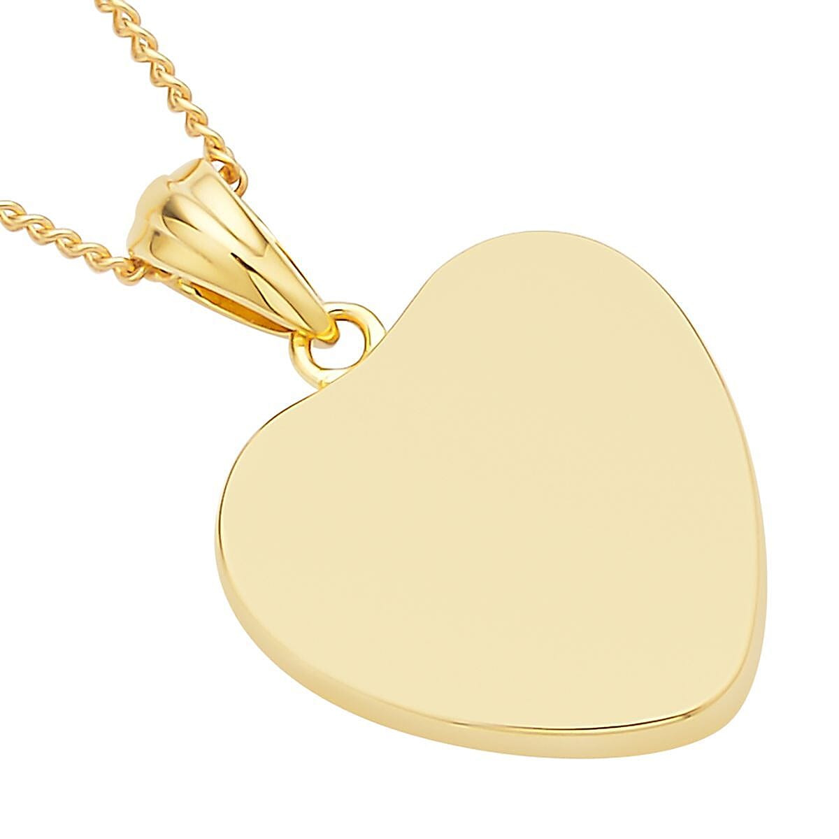 Blue Mabe Pearl Heart Pendant Necklace 18 Inches in Vermeil Yellow Gold Over Sterling Silver image number 4