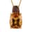 Golden Scapolite and Brown Zircon Pendant Necklace 20 Inches in Vermeil Yellow Gold Over Sterling Silver 5.10 ctw